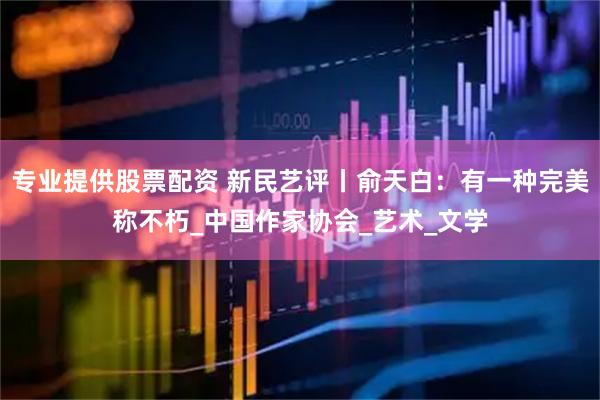 专业提供股票配资 新民艺评丨俞天白：有一种完美称不朽_中国作家协会_艺术_文学